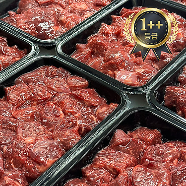 투뿔한우 골라담기 1++ 국거리 200g + 사태 300g