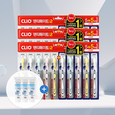 덴티메이트 시즌2 초극세모 칫솔 10입 x 3세트