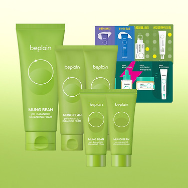 비플레인 녹두 클렌징폼 400ml 세트