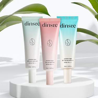 딘시 선크림 + 클렌징 40ml + 퍼프 증정