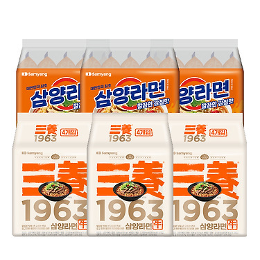 [Kakao] [카카오] 삼양1963 12입+삼양라면 15입 외 라면 베스트 모음전 (23,020원/무료)
