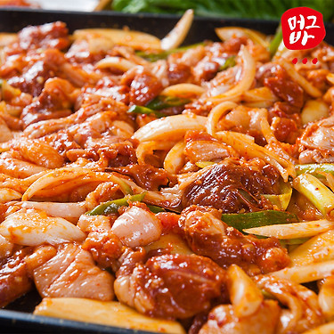 [톡딜] 국내산 양념 오리주물럭 500g x 2팩 (18,900원/무배)