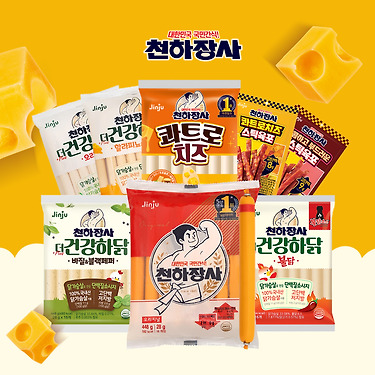 [톡딜] 진주햄 천하장사 오리지널+콰치 448g 3팩 (13,500원/무료)