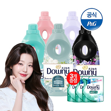 [톡딜] 다우니 초고농축 섬유유연제 1L 5개+200ml 3개 증정 (23,470원/무료)