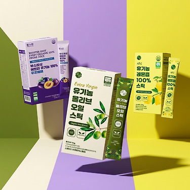 [톡딜] 100%유기농 올리브오일스틱 10g*14포 / 레몬즙 스틱 / 푸룬주스 스틱 (4,600원/무배)