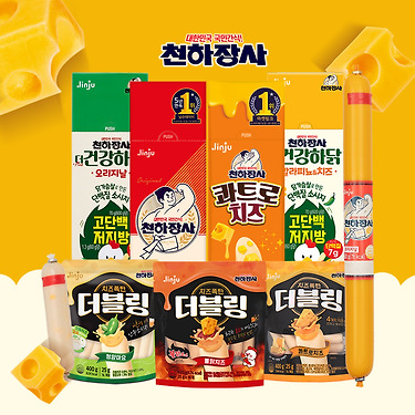 [톡딜] 천하장사 빅사이즈 스틱 오리지날 600g+콰트로치즈 600g 외15종