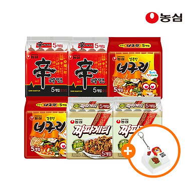 [톡딜] 농심 신신너너짜짜30입 +키캡키링굿즈