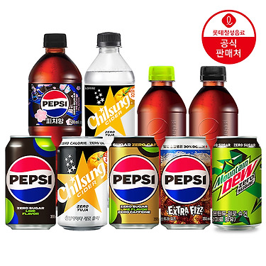 [톡딜] 펩시제로라임 210ml 30캔+355ml 24캔