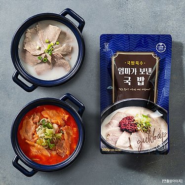[톡딜]대건명가 돼지국밥 630g x 6팩 (돼지/순대/얼큰) (24,738원/무료)