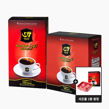 [톡딜] g7 블랙 라이트 커피 270개입+25개입+아이스트레이 (23,900원/무료)