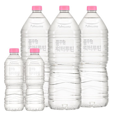 [톡딜]풀무원 워터루틴 무라벨 생수 2L 24병 (10,800원/무배)