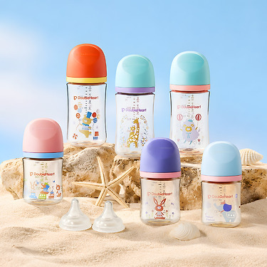 [카카오]더블하트 모유실감 PPSU 젖병+젖꼭지+빨대컵set모음 160ml/240ml/330ml(55,577원/무배)