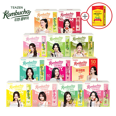 [톡딜]1+1 티젠 콤부차 50스틱입+애사비 오리지널 10스틱 총 110스틱 (25,017원/무료)