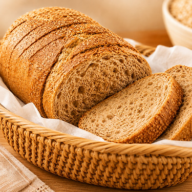 한끼식사 100% 통밀빵 오픈 샌드위치용 1kg 플레인 장발장 비건 천연발효 식사대용 통밀식빵 깜빠뉴 직스더브레드 | 톡딜