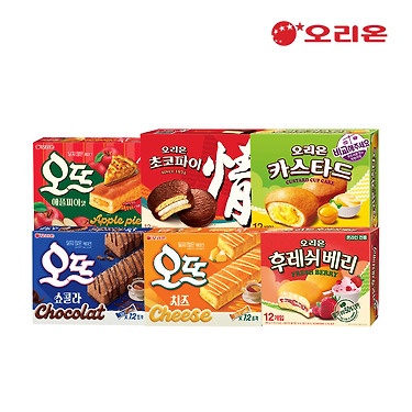 [카카오톡딜] 오리온 파이류모음 6박스 카카오페이결제 (22,500원)