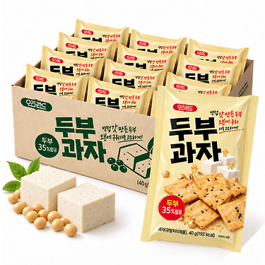 오즈랜드 진한 두부과자 40g 12봉 (8,300원/무료)