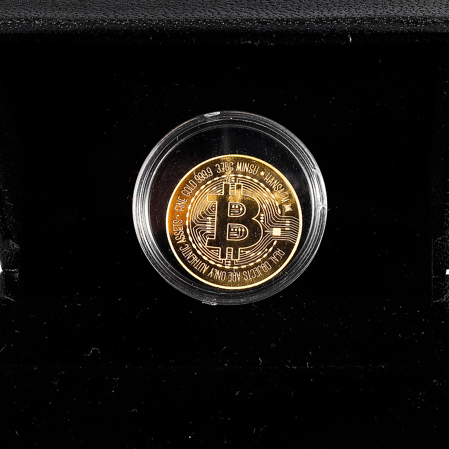 24K 순금 비트코인 골드바 주화 골드 코인 3.75g 선물 금테크 기념품 | 톡딜