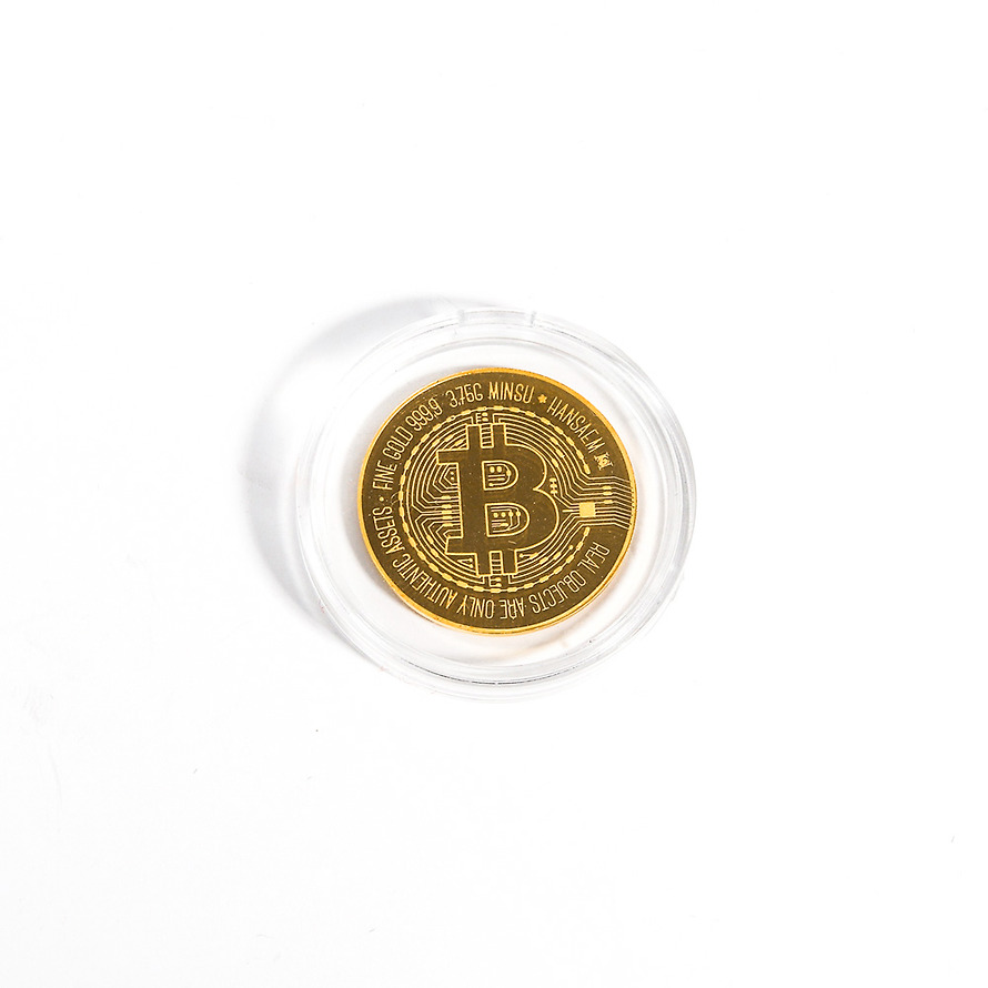 24K 순금 비트코인 골드바 주화 골드 코인 3.75g 선물 금테크 기념품 | 톡딜