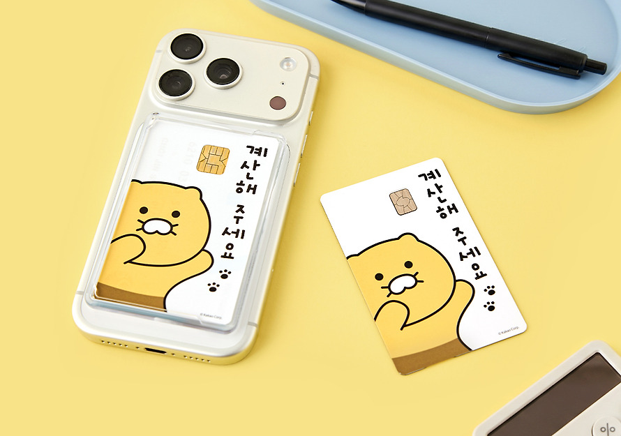 Card Cover Stickers Card Cover Pay Please Chunsik - Kakao Friends