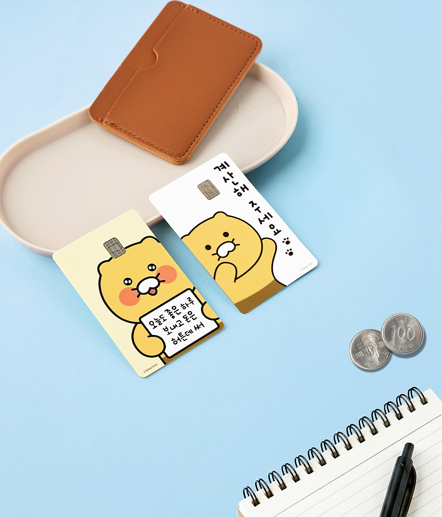 Card Cover Stickers Card Cover Pay Please Chunsik - Kakao Friends