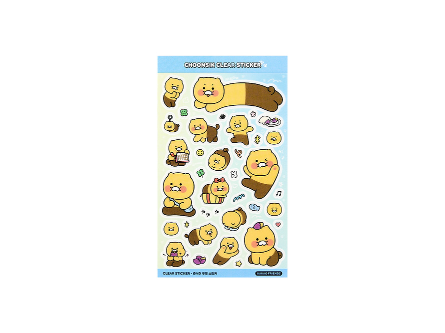 Clear Stickers Deco Clear Chunsik - Kakao Friends