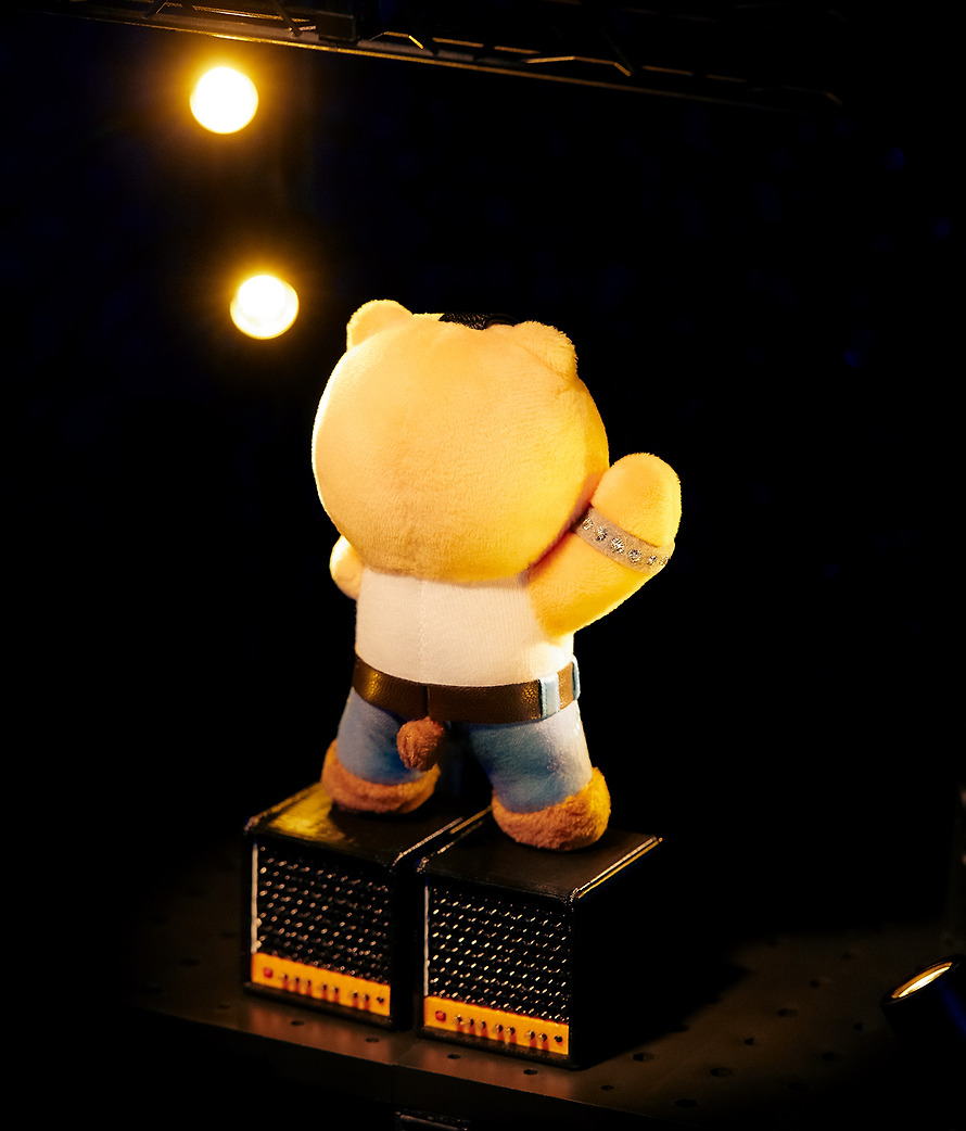 Plush Keychain Queen X Friends Freddie Mercury Chunsik - Kakao Friends