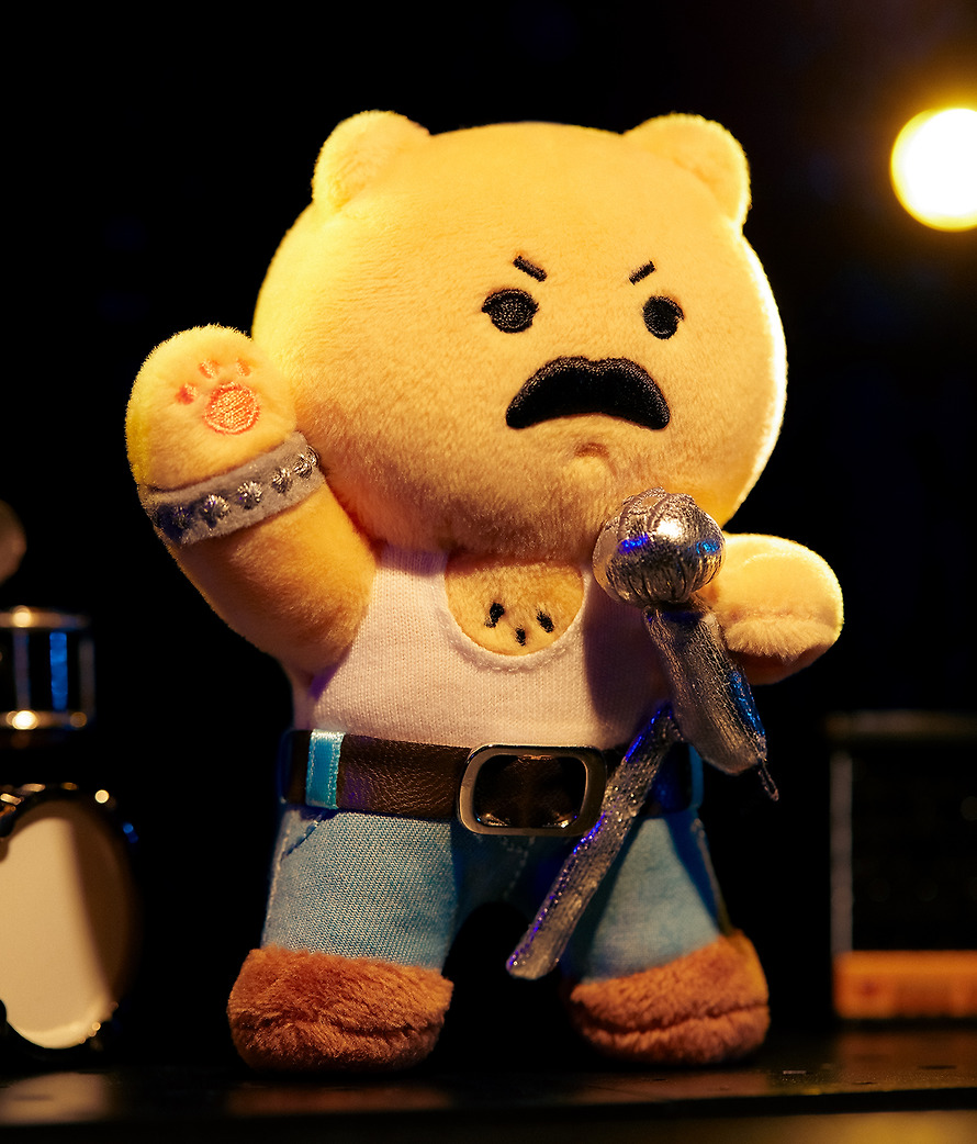Plush Keychain Queen X Friends Freddie Mercury Chunsik - Kakao Friends