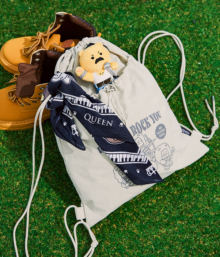 Plush Keychain Queen X Friends Freddie Mercury Chunsik - Kakao Friends
