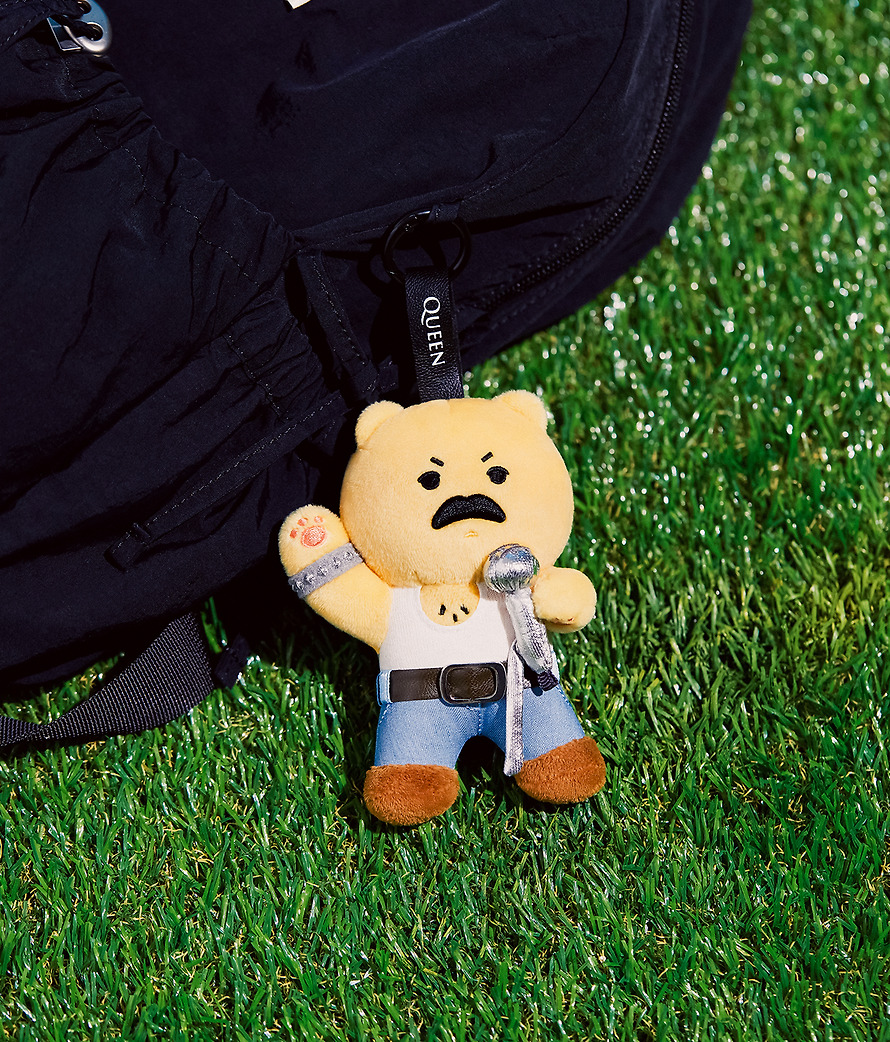 Plush Keychain Queen X Friends Freddie Mercury Chunsik - Kakao Friends