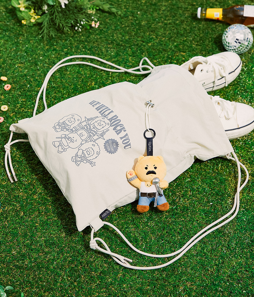 Plush Keychain Queen X Friends Freddie Mercury Chunsik - Kakao Friends