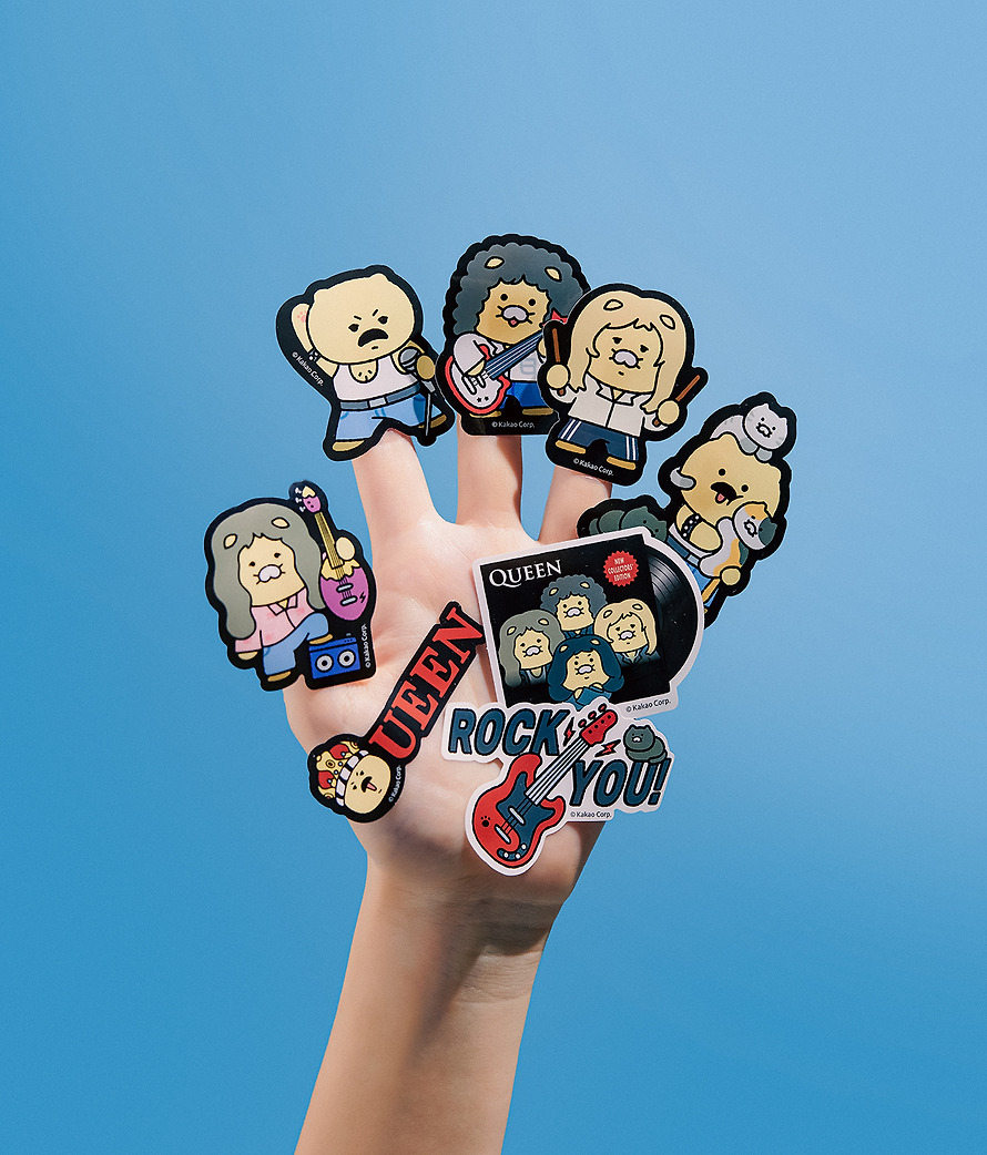 Deco Stickers Queen X Friends Deco Chunsik - Kakao Friends