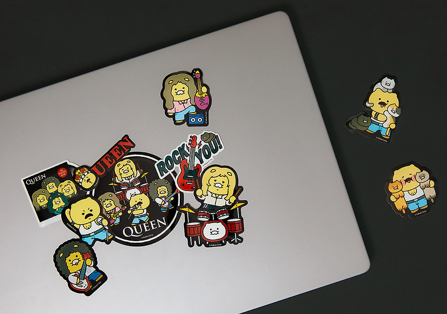 Deco Stickers Queen X Friends Deco Chunsik - Kakao Friends