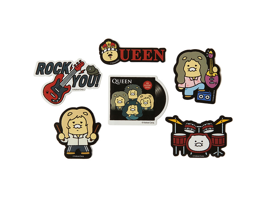 Deco Stickers Queen X Friends Deco Chunsik - Kakao Friends