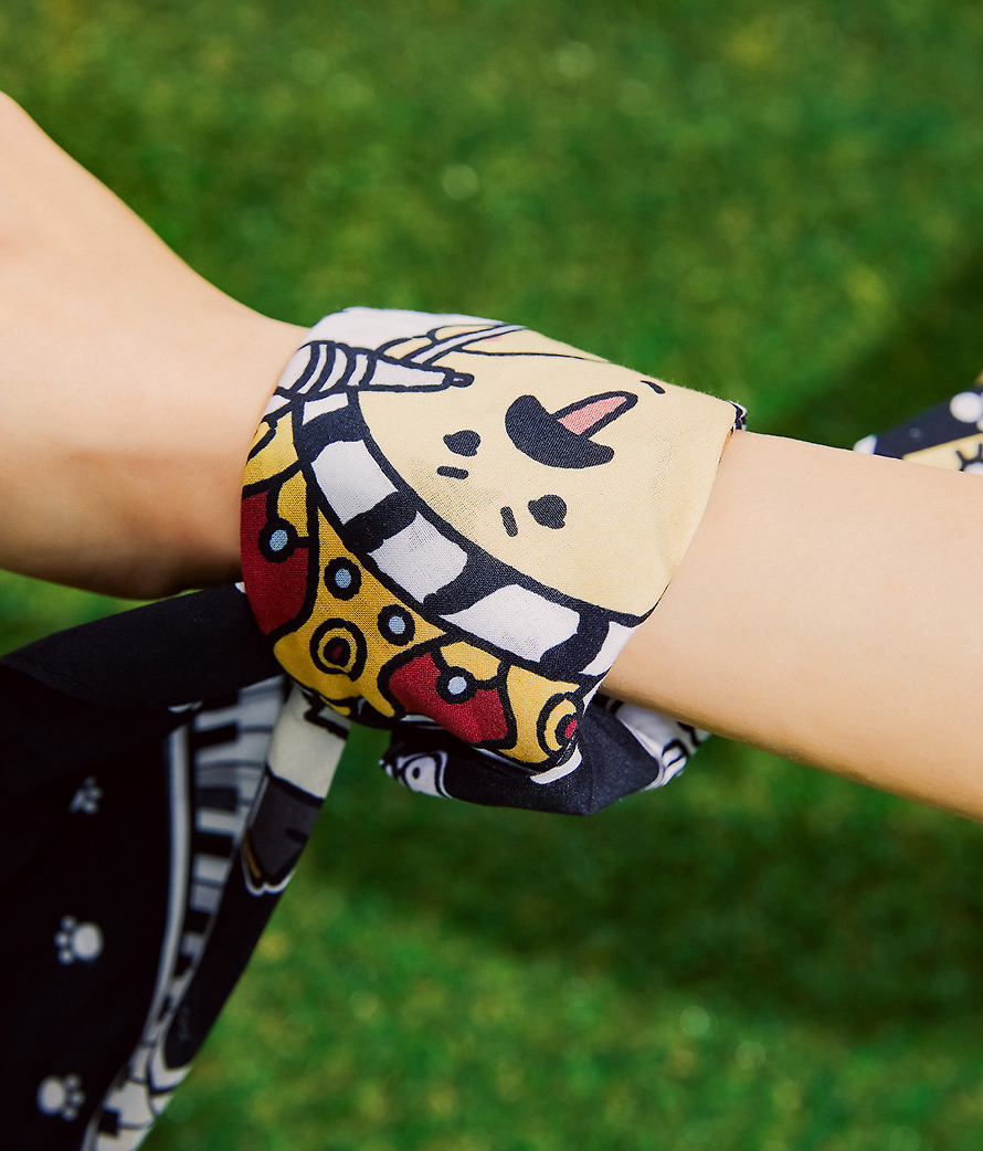 Bandana Queen X Friends Bandana Chunsik - Kakao Friends