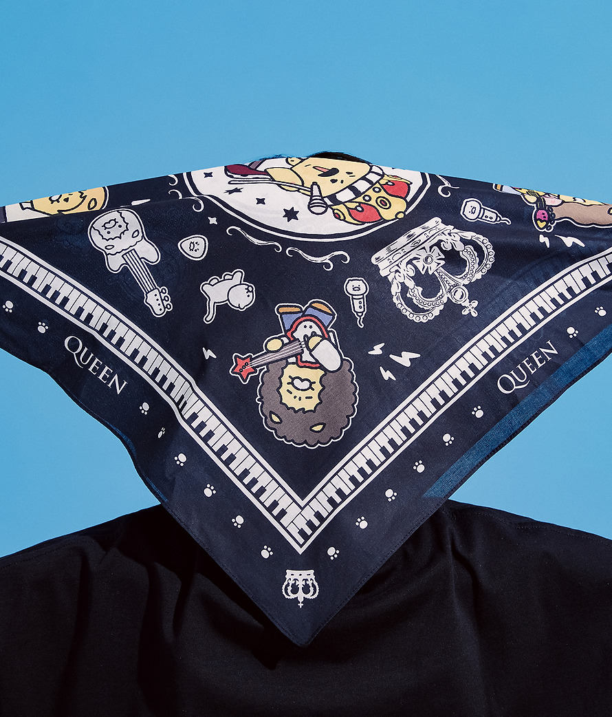 Bandana Queen X Friends Bandana Chunsik - Kakao Friends