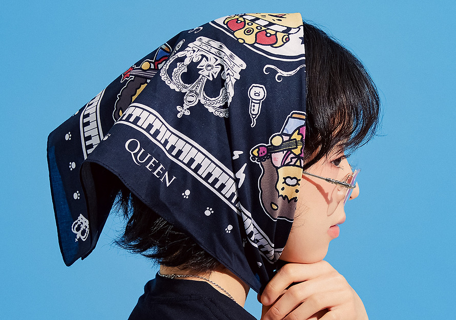 Bandana Queen X Friends Bandana Chunsik - Kakao Friends