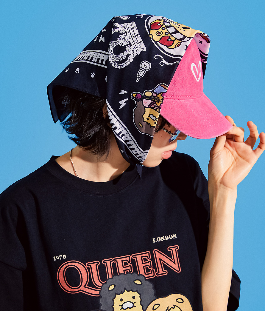 Bandana Queen X Friends Bandana Chunsik - Kakao Friends