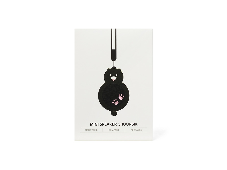 Mini Speaker Black-Chun Mini Speaker - Kakao Friends