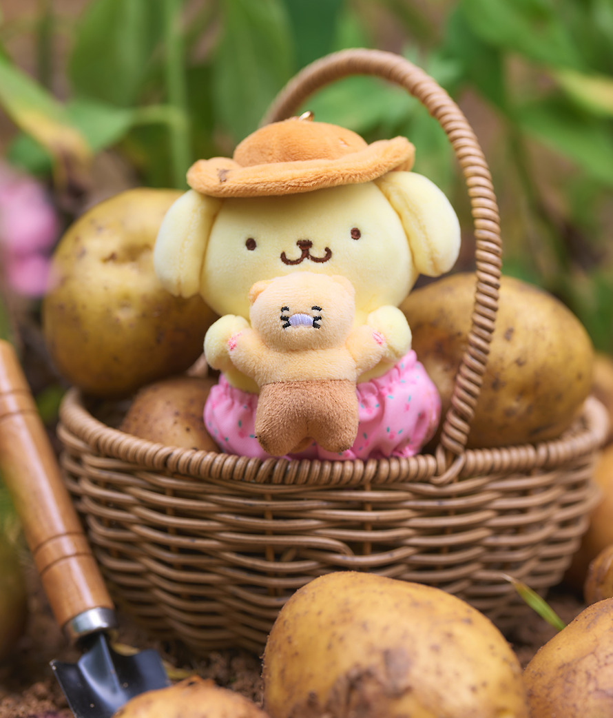 Plush Keychain Pompompurin X Friends Pompompurin - Kakao Friends