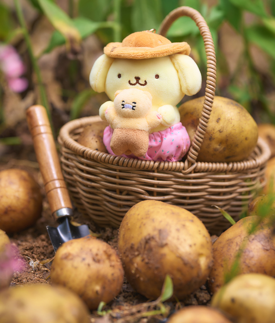 Plush Keychain Pompompurin X Friends Pompompurin - Kakao Friends