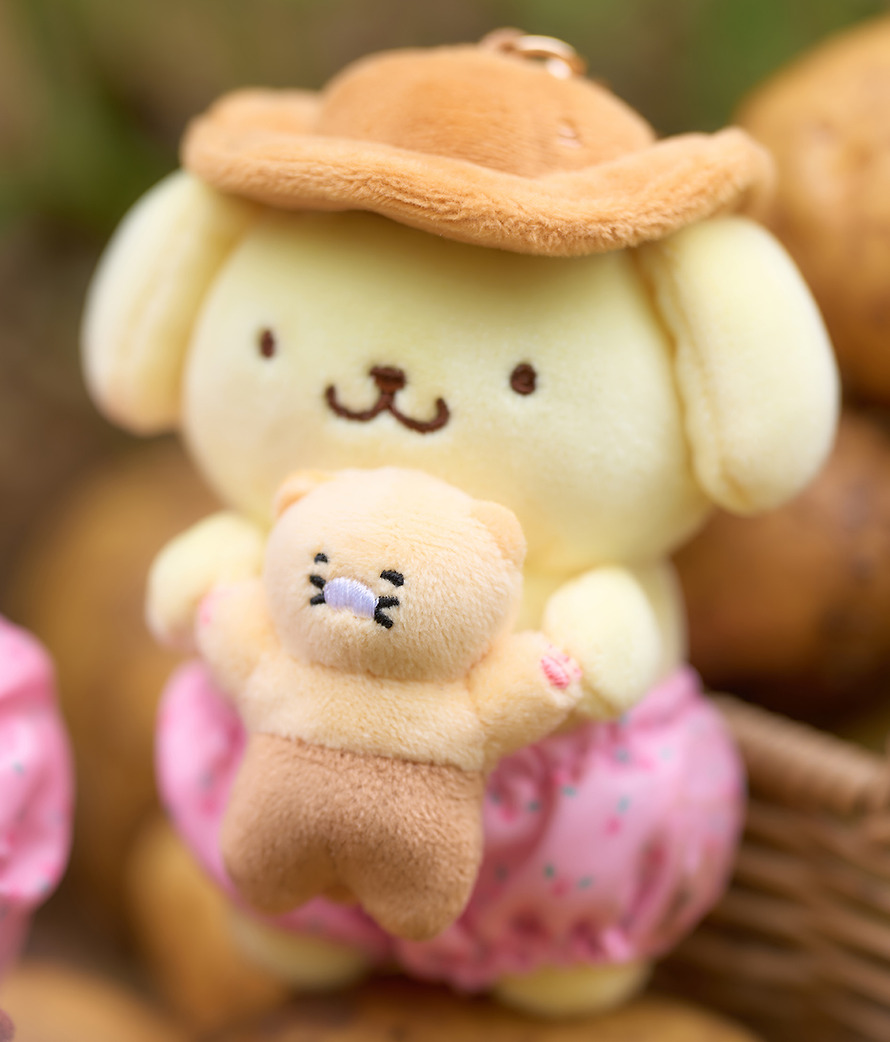 Plush Keychain Pompompurin X Friends Pompompurin - Kakao Friends