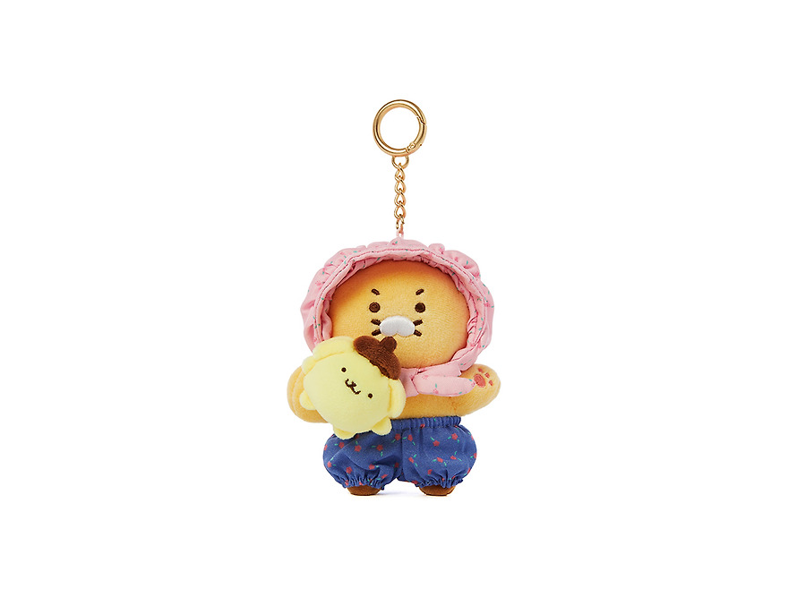 Plush Keychain Pompompurin X Friends Chunsik - Kakao Friends