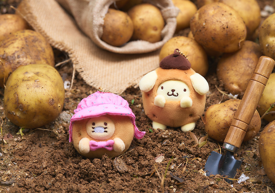 Plush Keychain Set Pompompurin X Friends Potato Set - Kakao Friends