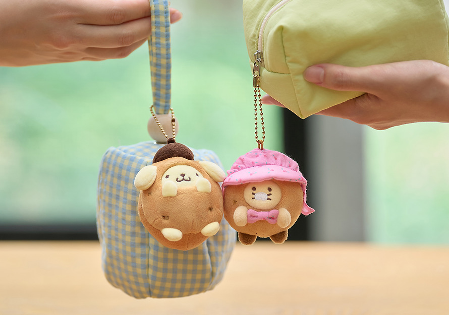 Plush Keychain Set Pompompurin X Friends Potato Set - Kakao Friends