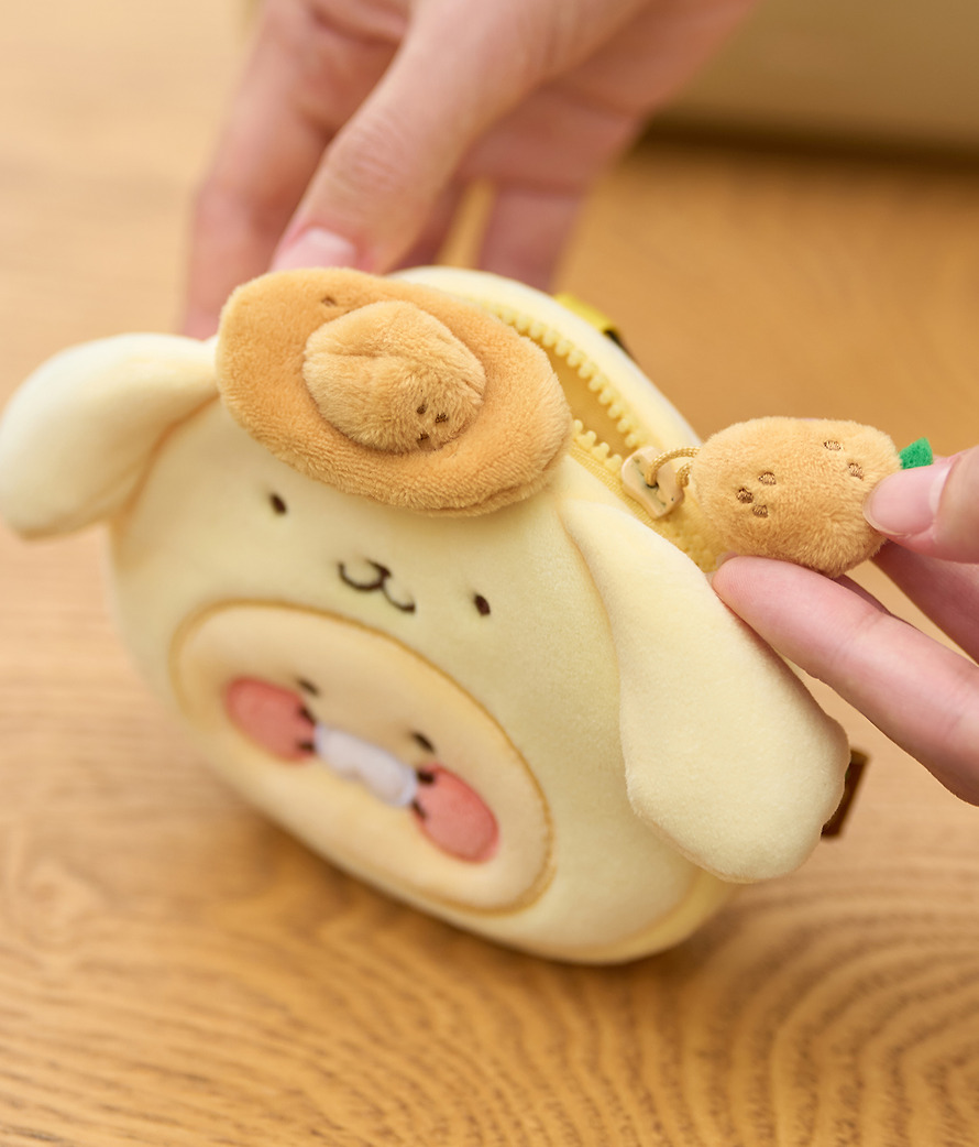 Face Plush Pouch Pompompurin X Friends Face Pouch - Kakao Friends