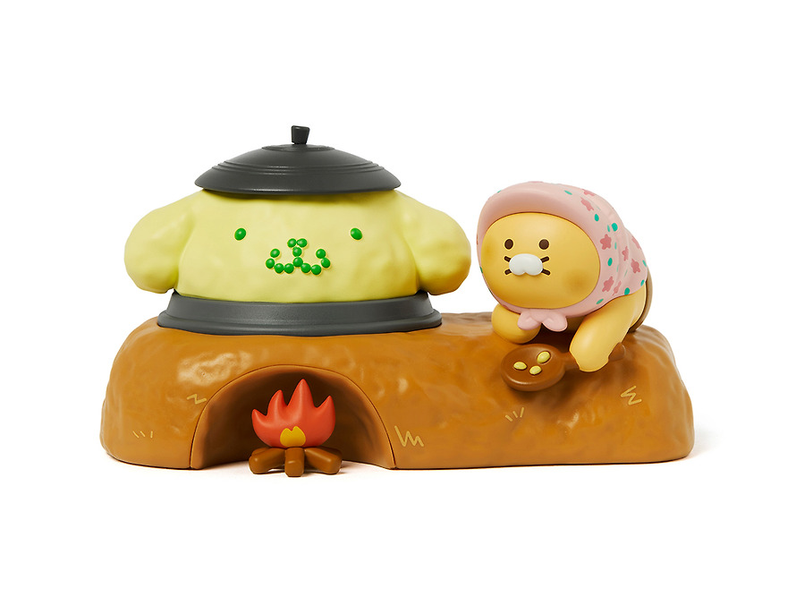 Figurine Pompompurin X Friends Kongbap Scene - Kakao Friends