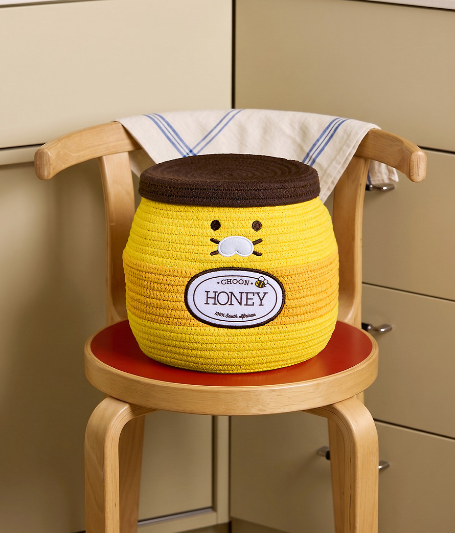 Rope Basket Grocery Market Honey Jar L - Kakao Friends