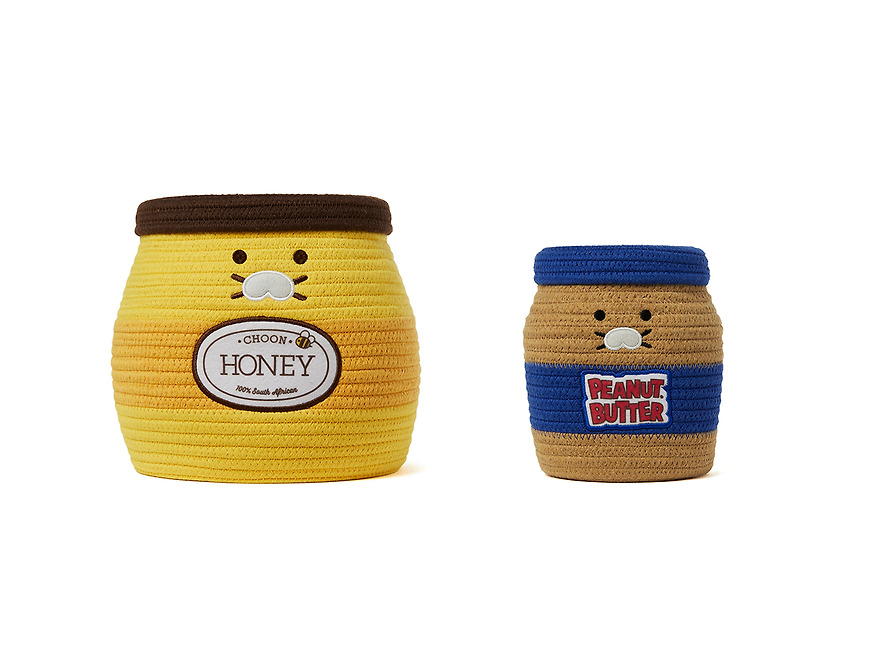 Rope Basket Grocery Market Honey Jar L - Kakao Friends