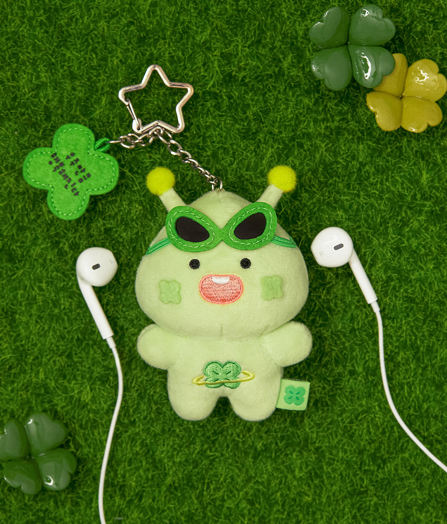 Plush Keychain Lucky Delivery Alien Little Apeach - Kakao Friends