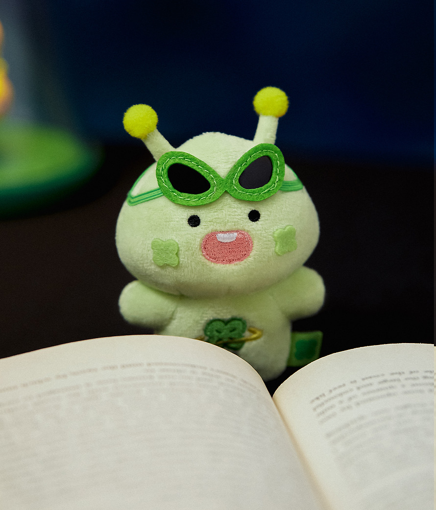 Plush Keychain Lucky Delivery Alien Little Apeach - Kakao Friends